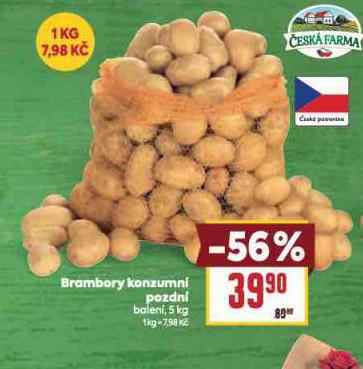 BRAMBORY KONZUMN POZDN