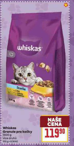 WHISKAS GRANULE PRO KOKY