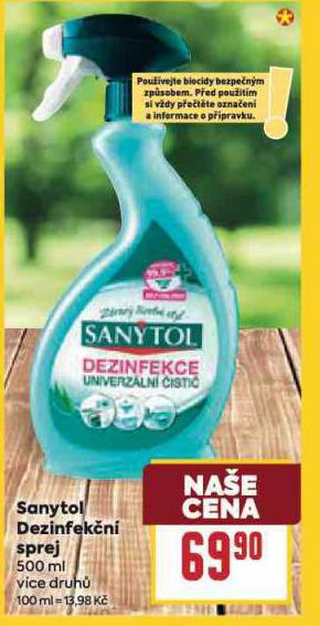 SANYTOL DEZINFEKN SPREJ