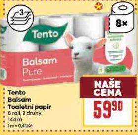 TENTO BALSAM TOALETN PAPR