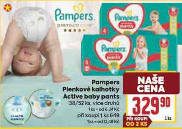 PAMPERS PLENKOV KALHOTKY ACTIVE BABY PANTS