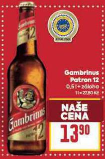 GAMBRINUS PATRON 12