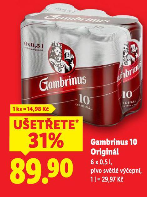 GAMBRINUS 10 ORIGINL
