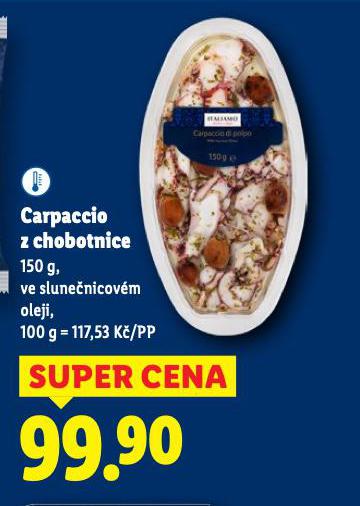 CARPACCIO Z CHOBOTNICE