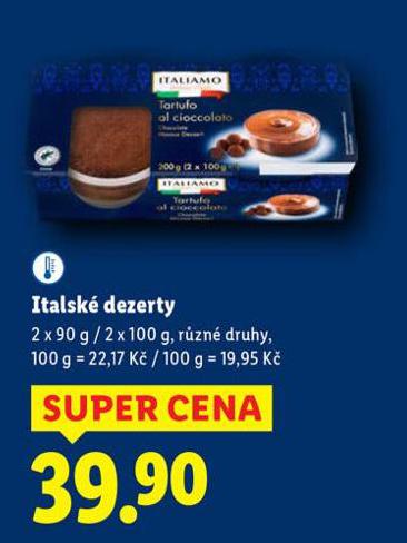 ITALSK DEZERTY