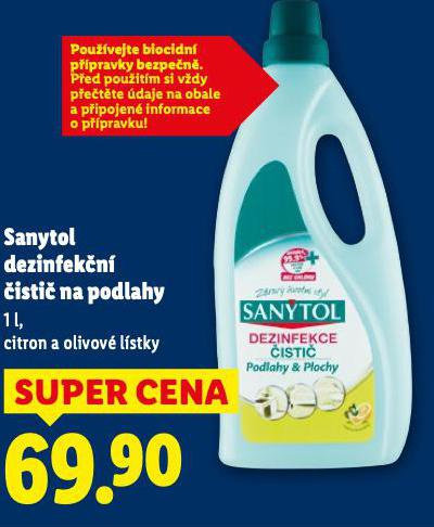 SANYTOL DEZINFEKN ISTI NA PODLAHY