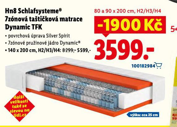 HN8 SCHLAFSYSTEME 7ZNOV TATIKOV MATRACE DYNAMIC TFK