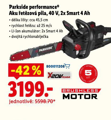 PARKSIDE PERFORMANCE AKU ETZOV PILA