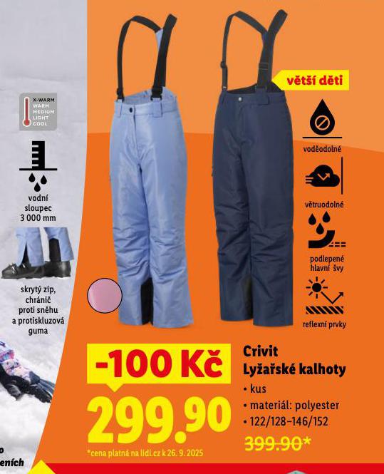 CRIVIT LYASK KALHOTY