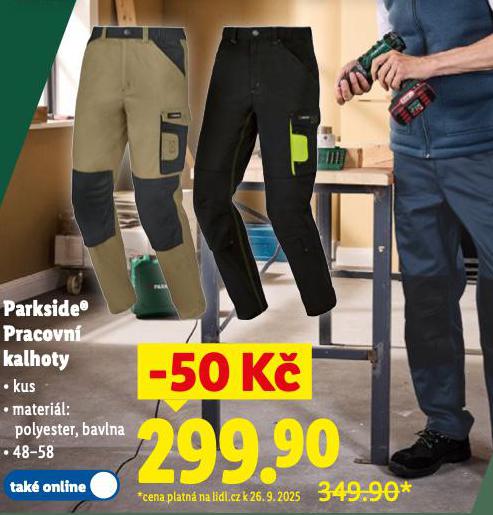 PARKSIDE PRACOVN KALHOTY