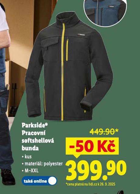 PARKSIDE PRACOVN SOFTCHELLOV BUNDA