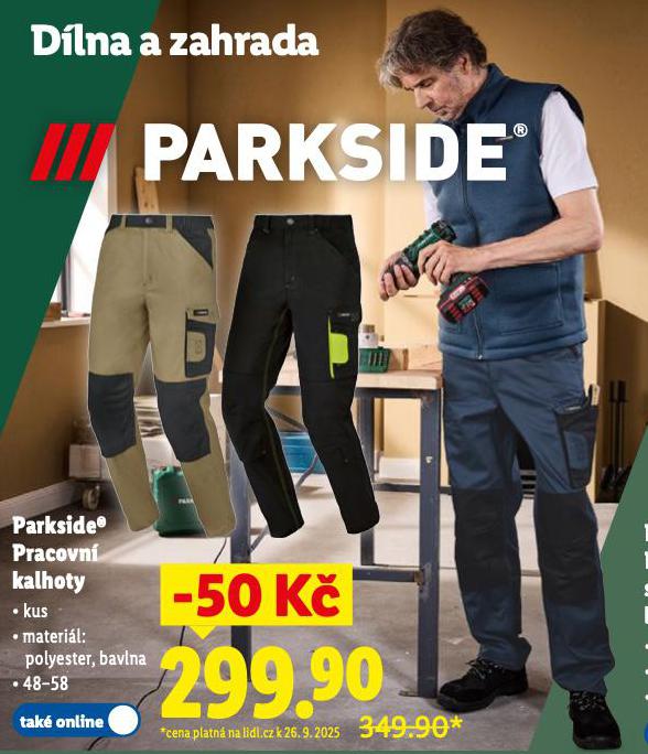PARKSIDE PRACOVN KALHOTY