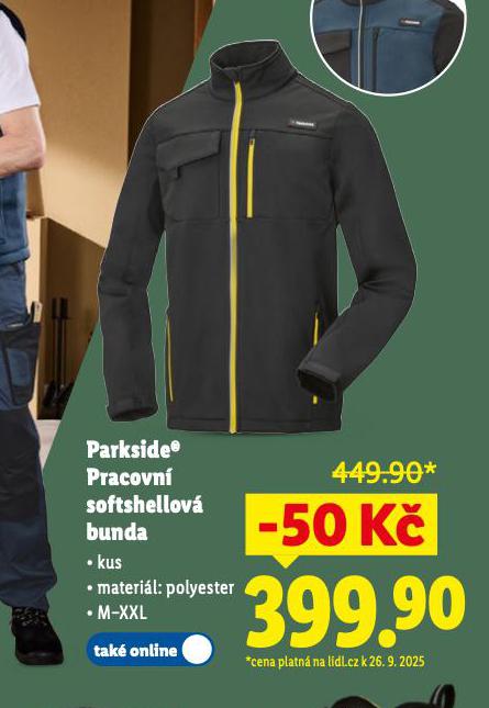 PARKSIDE PRACOVN SOFTCHELLOV BUNDA