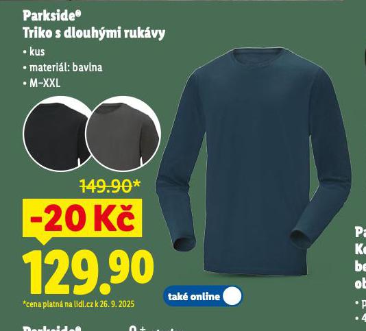 PARKSIDE TRIKO S DLOUHMI RUKVY