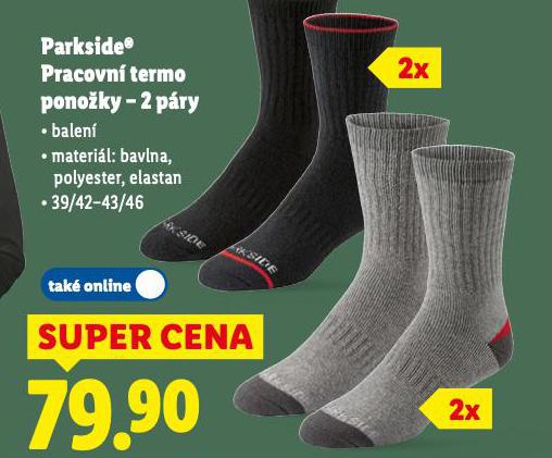 PARKSIDE PRACOVN TERMO PONOKY 