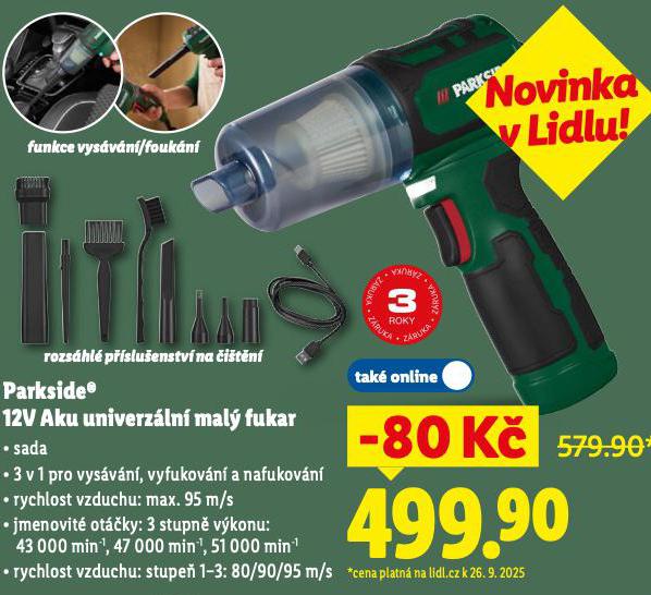 PARKSIDE 12V AKU UNIVERZLN MAL FUKAR
