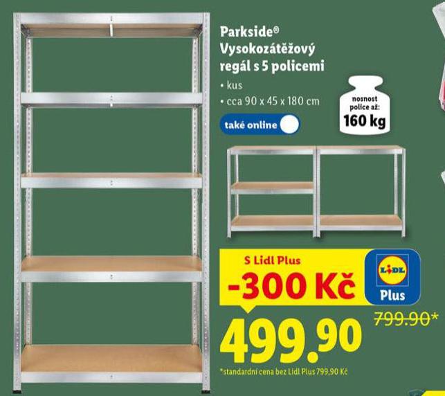PARKSIDE VYSOKOZTZOV REGL S 5 POLICEMI