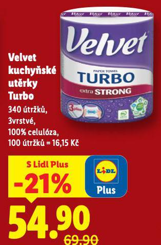 VELVET KUCHYSK UTRKY TURBO