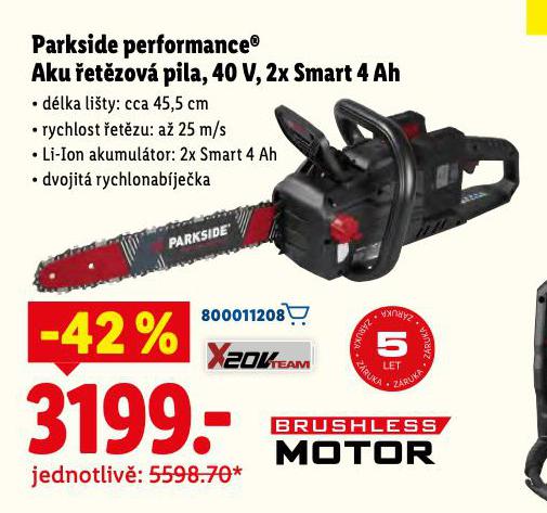 PARKSIDE PERFORMANCE AKU ETZOV PILA