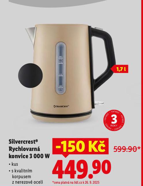 SILVERCREST RYCHLOVARN KONVICE 3 000W