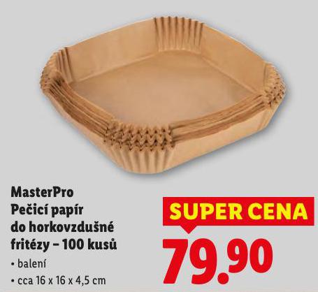 MASTERPRO PEC PAPR DO HORKOVZDUN FRITZY - 100 KUS