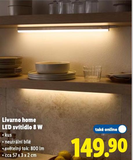 LIVARNO HOME LED SVTIDLO 8 W