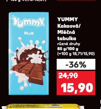 YUMMY MLN TABULKA