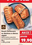 SNACK CARBONARA SE SLANINOU A SLANOU NÁPLNÍ