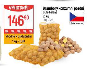 BRAMBORY KONZUMN POZDN