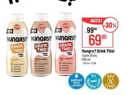 HUNGRY? DRINK THIS!