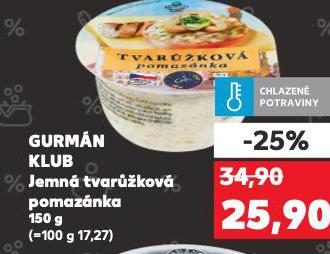 GURMN KLUB JEMN TVARَKOV POMAZNKA