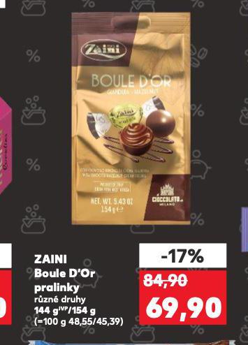 ZAINI BOULE D'OR PRALINKY