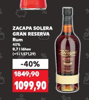 ZACAPA SOLERA GRAN RESERVA