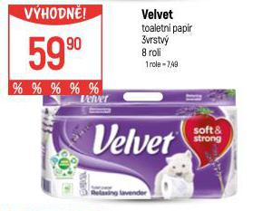 VELVET TOALETN PAPR