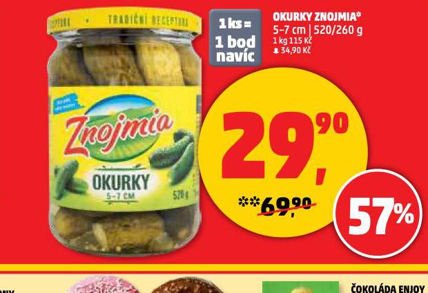 ZNOJMIA OKURKY