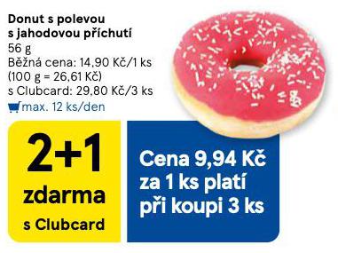 DONUT S POLEVOU S JAHODOVOU PCHUT