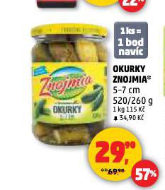 ZNOJMIA OKURKY