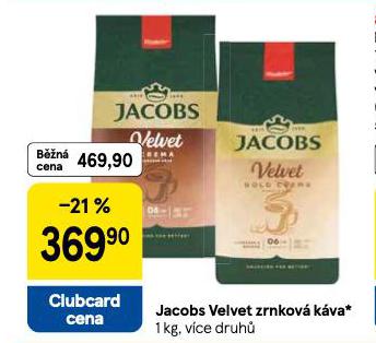 JACOBS VELVET ZRNKOV KVA