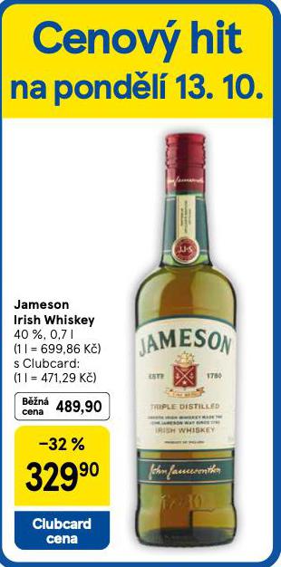 JAMESON IRISH WHISKEY