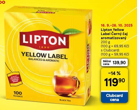 LIPTON YELLOW LABEL ERN AJ AROMATIZOVN