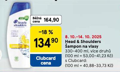 HEAD A SHOULDERS AMPON NA VLASY
