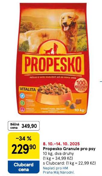 PROPESKO GRANULE PRO PSY