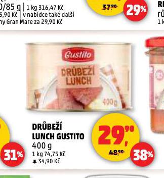 DRBE LUNCH GUSTITO