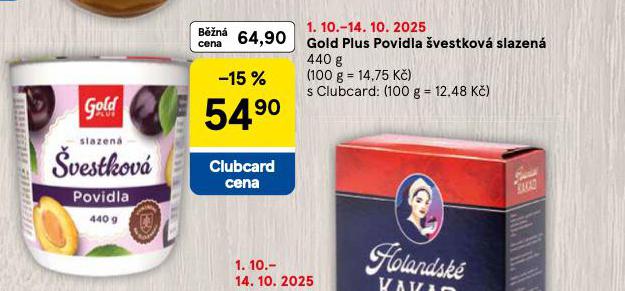 GOLD PLUS POVIDLA VESTKOV SLAZEN