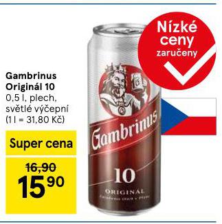 GAMBRINUS 10 ORIGINL