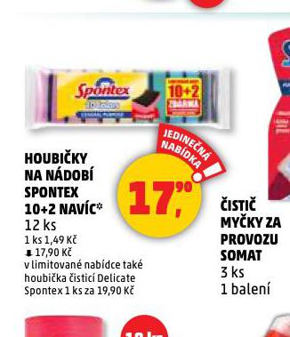 SPONTEX HOUBIKY NA NDOB