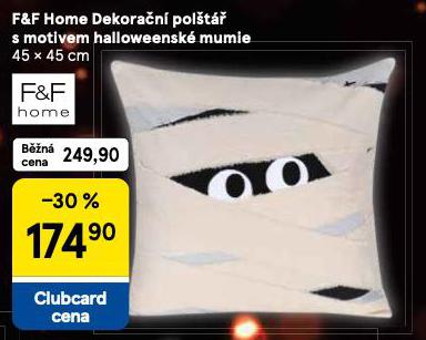 F&F HOME DEKORAN POLT S MOTIVEM HALLOWEENSK MUMIE