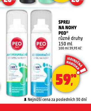 SPREJ NA NOHY PEO
