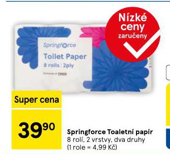 SPRINGFORCE TOALETN PAPR