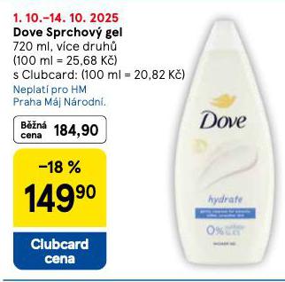 DOVE SPRCHOV GEL